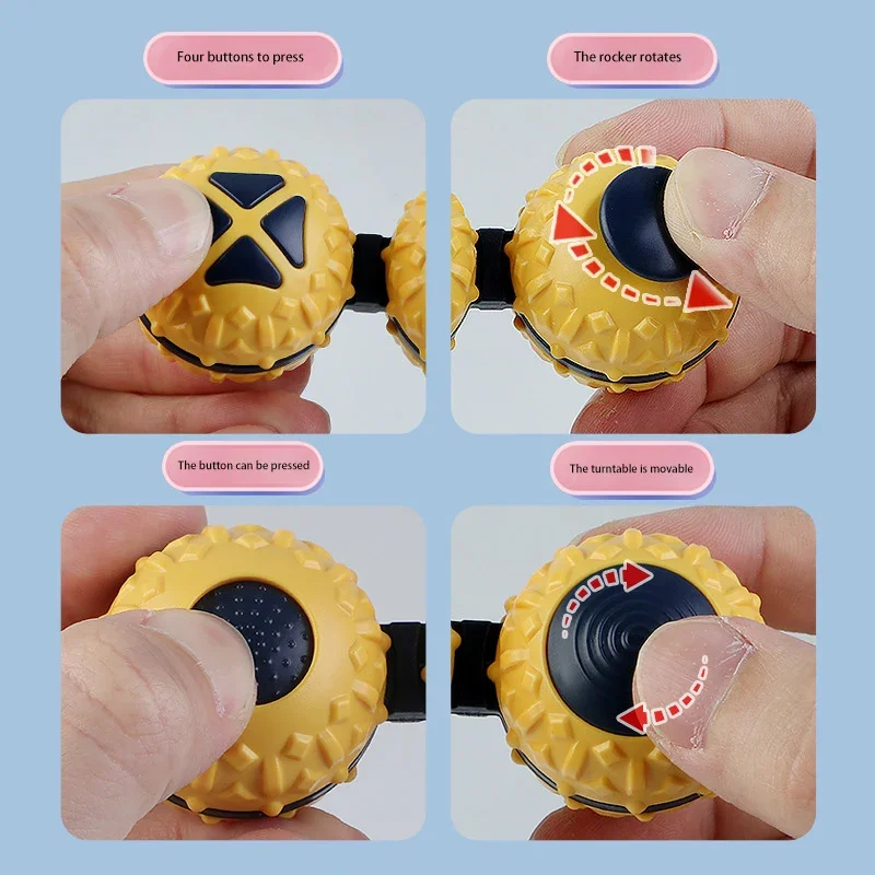 Children's Rotary Novelty Toy Decompression Handle Fidget Gyroscope Toy Puzzle Massage Ball Adult EDC Pressure Hand Spinner