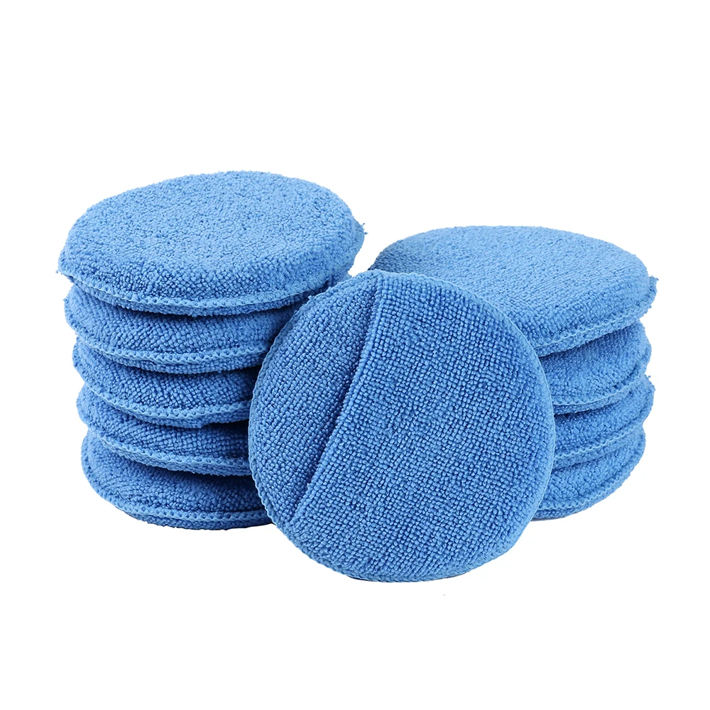 

1* Soft Microfiber Car Wax Applicator Pad Polishing Sponge for apply and remove wax Auto Care Polish Foam Sponge Car Accessories