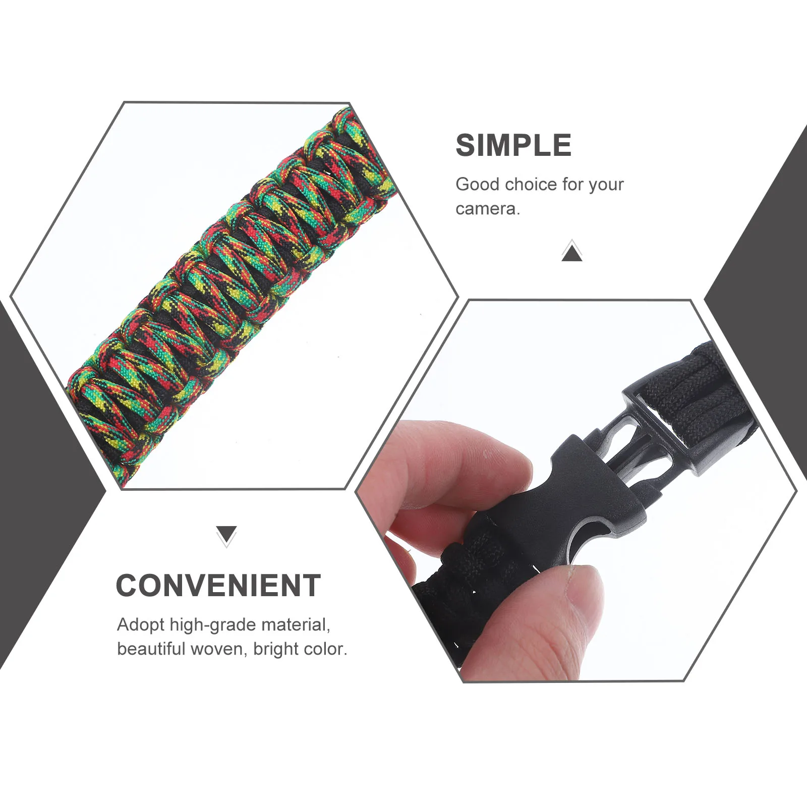 

Camera Shoulder Strap Camping Neck Straps Outdoor Sling Polyester Belt Travel Adjustable Elastic Length Wide Strap
