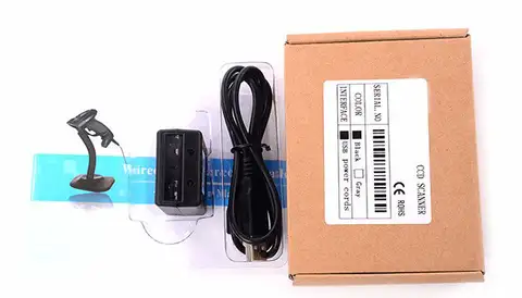 Portable wired 1D CCD scanner with mini usb Fixed Mount Barcode Reader sensor Module
