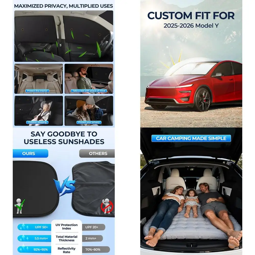 

Car Window Shades with Suction Cups, 8pcs Set for Privacy and Sun Protection, Ideal for Front, Side and Rear Windows, Perfect fo