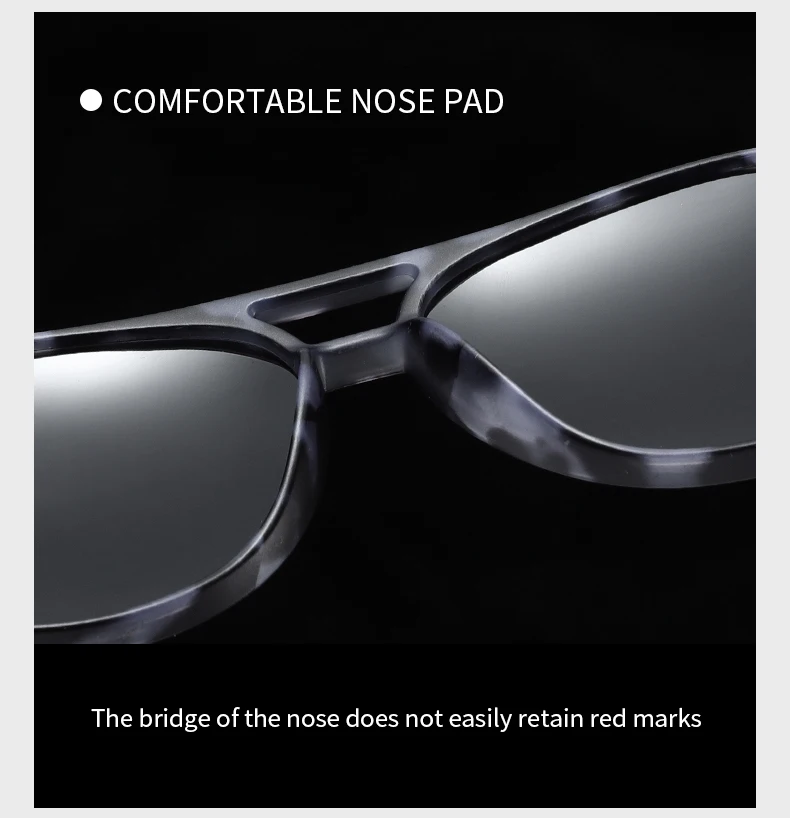 Blue Otter Pilot Klassische Polarisierte Sonnenbrille für Männer und Frauen, Sommer-Fahr-, Angel- und Fahrradbrille, Antireflexions-UV400-Brille – Detail 7