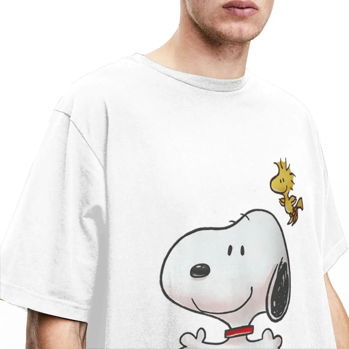 Novelty Snoopy Cartoon Peanuts Comic T-Shirts Men Women's Cotton Kawaii Tees Shirt Gift Idea Tops