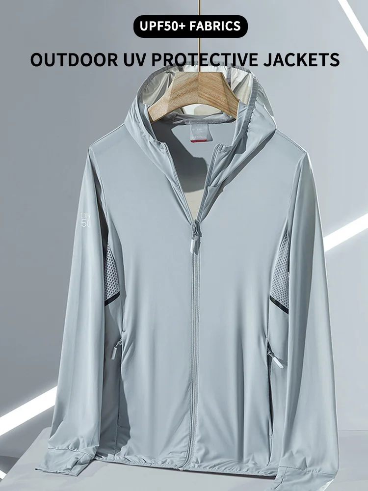 Enjoyce Zomer Vrouwen Outdoor Uv Beschermende Jassen Ultra Dunne Ademende Jassen Dunne Zon Bescherming Jas Met Capuchon