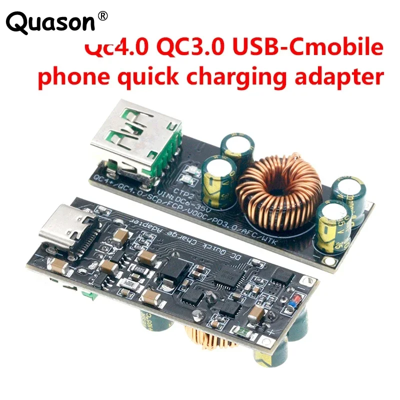 Módulo de impulso de buck para celular, adaptador de carga rápida, USB tipo C, Huawei SCP, FCP, Apple PD Qualcomm, QC4.0, QC3.0, 6 -35V