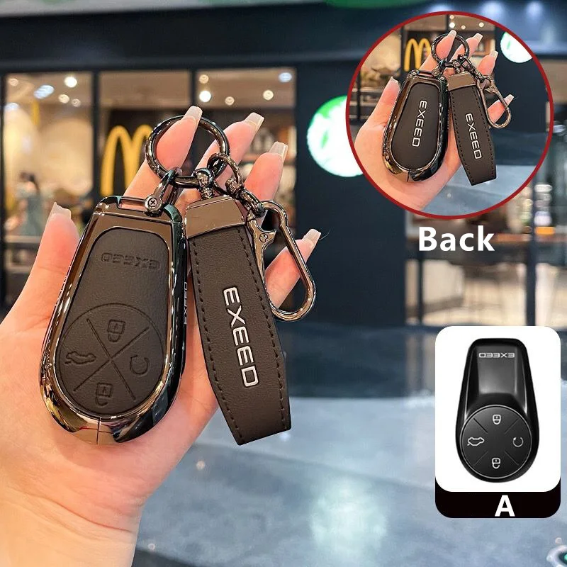 Mode Auto Schlüssel Fall Fob Abdeckung Shell Tasche für Chery Exeed RX CDM VX LX TX TXL PHEV-Styling Schlüsselbund Dekoration Zubehör