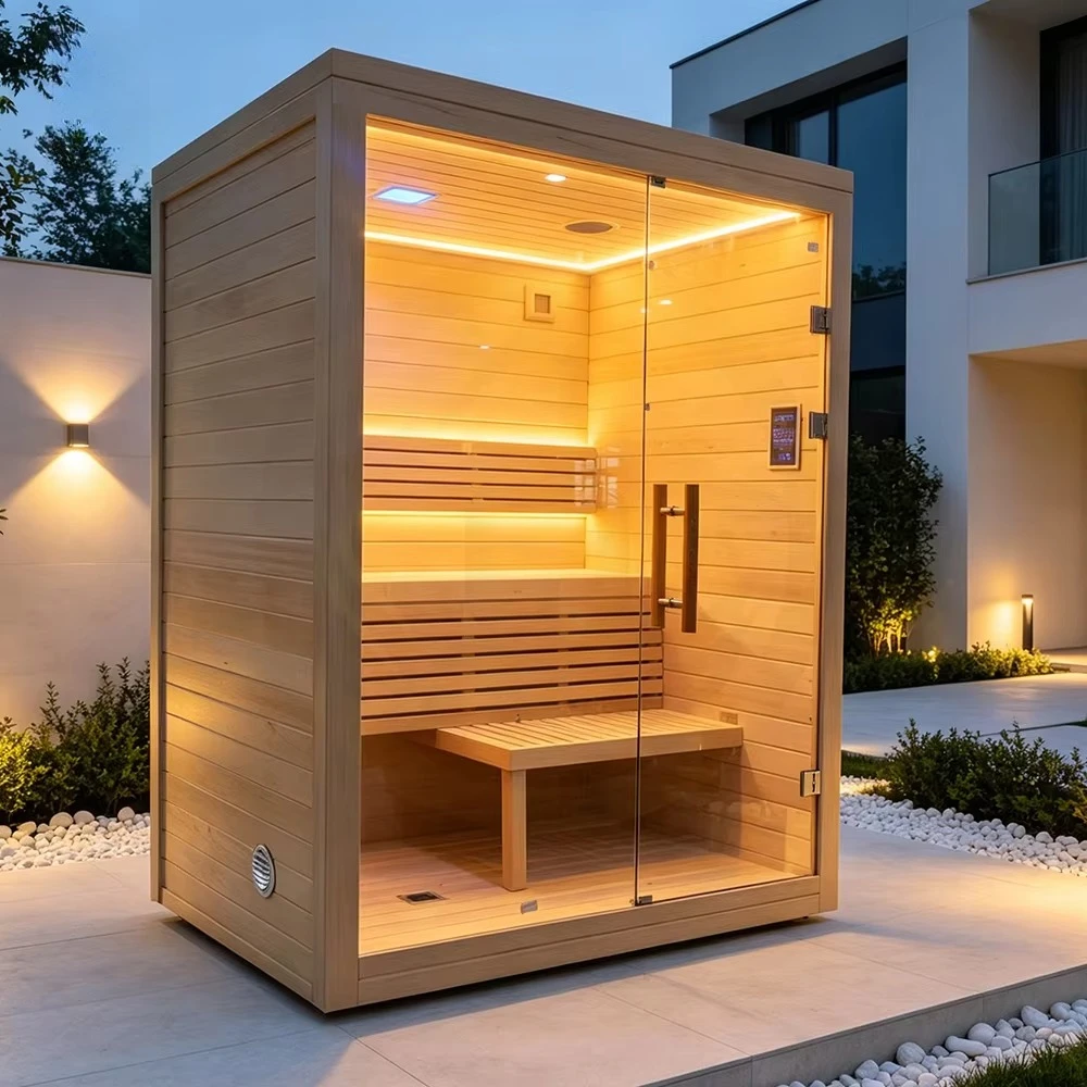 FOODLINE Sauna Large View Tempered Glass Sauna Door For Home Villa Decorative Indoor Sauna Room
