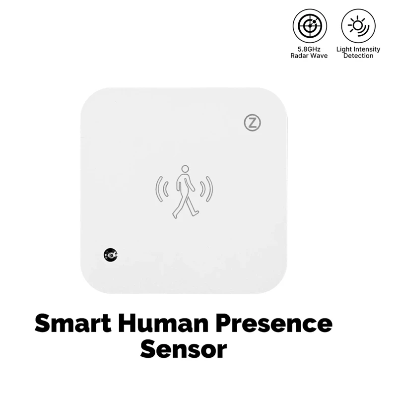 NEW Zigbee 5.8/24G Mmwave Radar Human Presence Motion Sensor Switch Light Luminosity Detection Tuya Smart Life Home