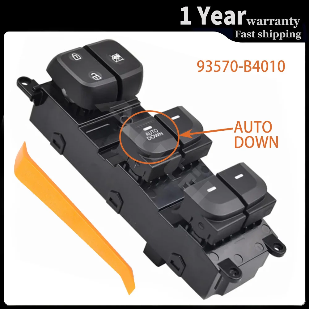 93570-B4010 Front Left Electric Power Window Switch Control Button for Hyundai I10 Doctor 10 Places Ear 1.0 SX  2013 2014-2017