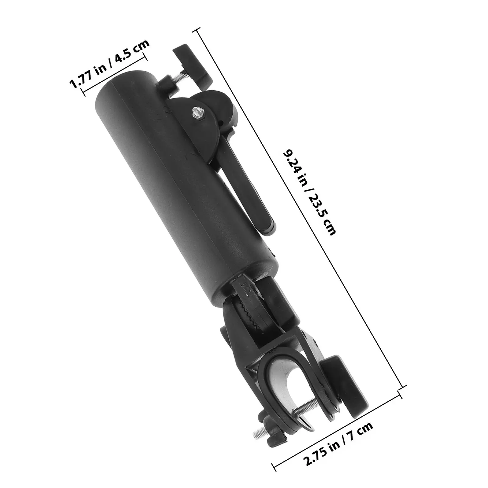 Golfs Cart Umbrella Mounting Stand Support Portable Trolley Bracket Black Holders