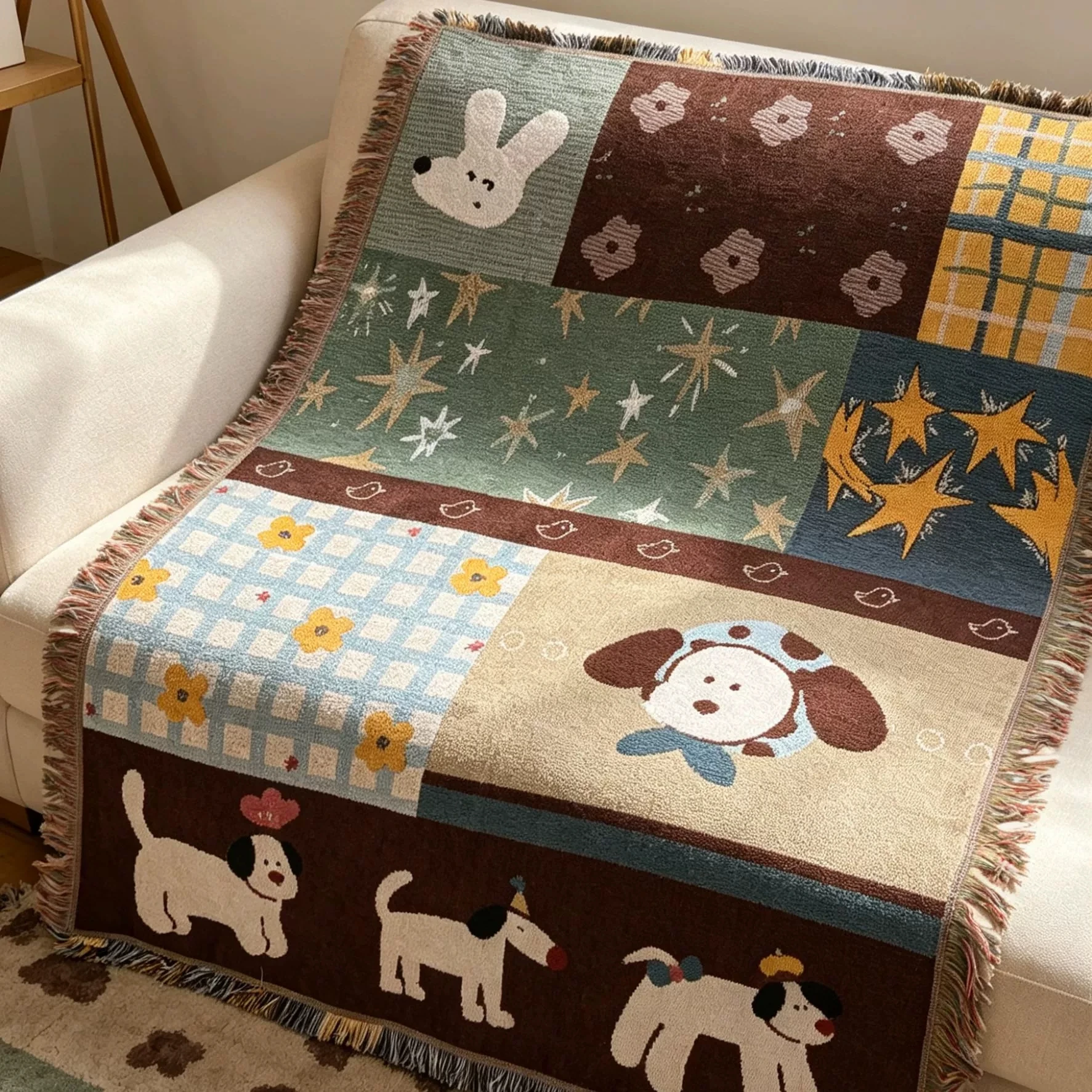 

Kawaii Blanket Tapestry Throw Bedspread Plaid Blanket Sofa Women Ladies Girl Bedroom Decoration Multifunctional Blankets Gifts