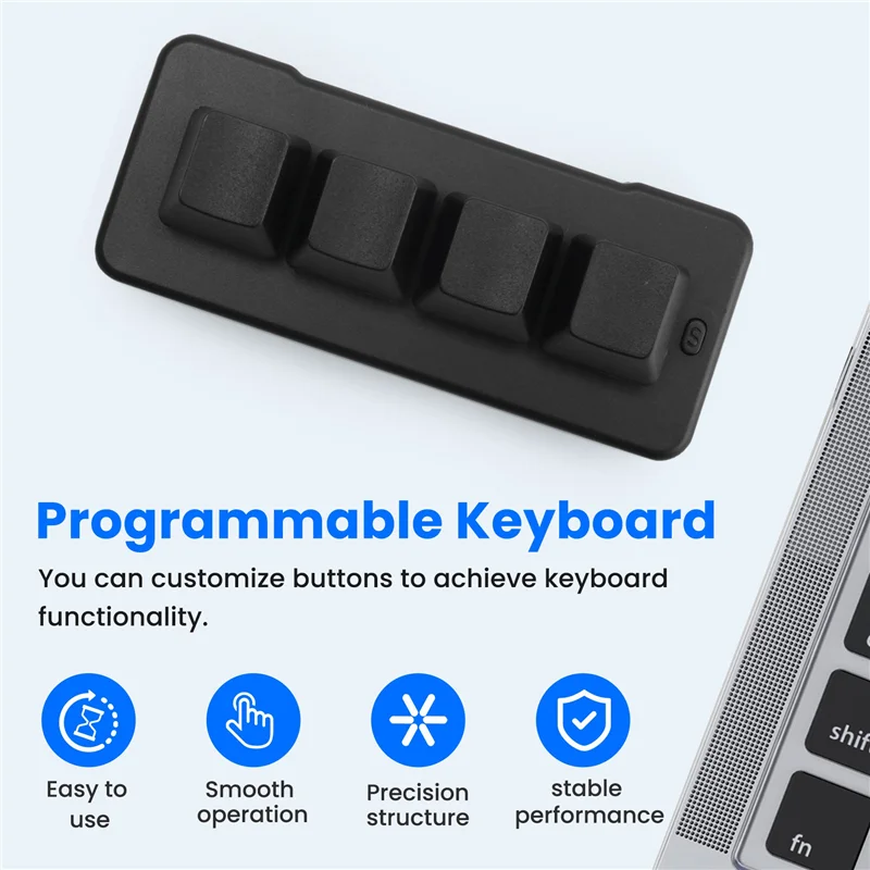 AY14 -MK424U لوحة مفاتيح صغيرة مخصصة ذات 4 مفاتيح مع مفتاح ميكانيكي