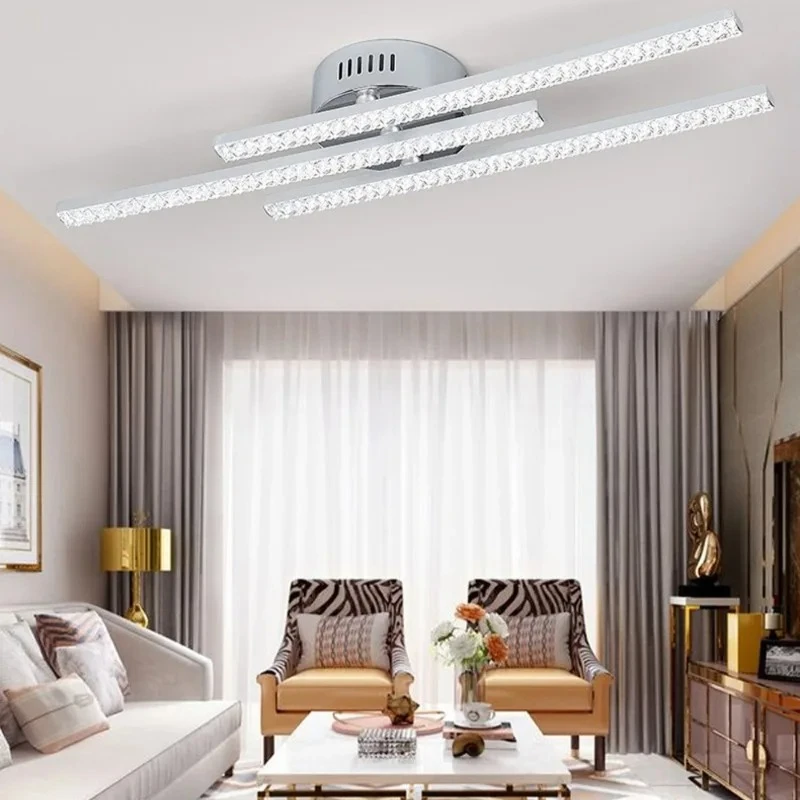 

Светодиодный светильник JOYINLED: минималистичный, для дома, 3 параллельные полосы, креативный, 6000K, волнообразный, для спальни, столовой, кабинета, потолочный светильник