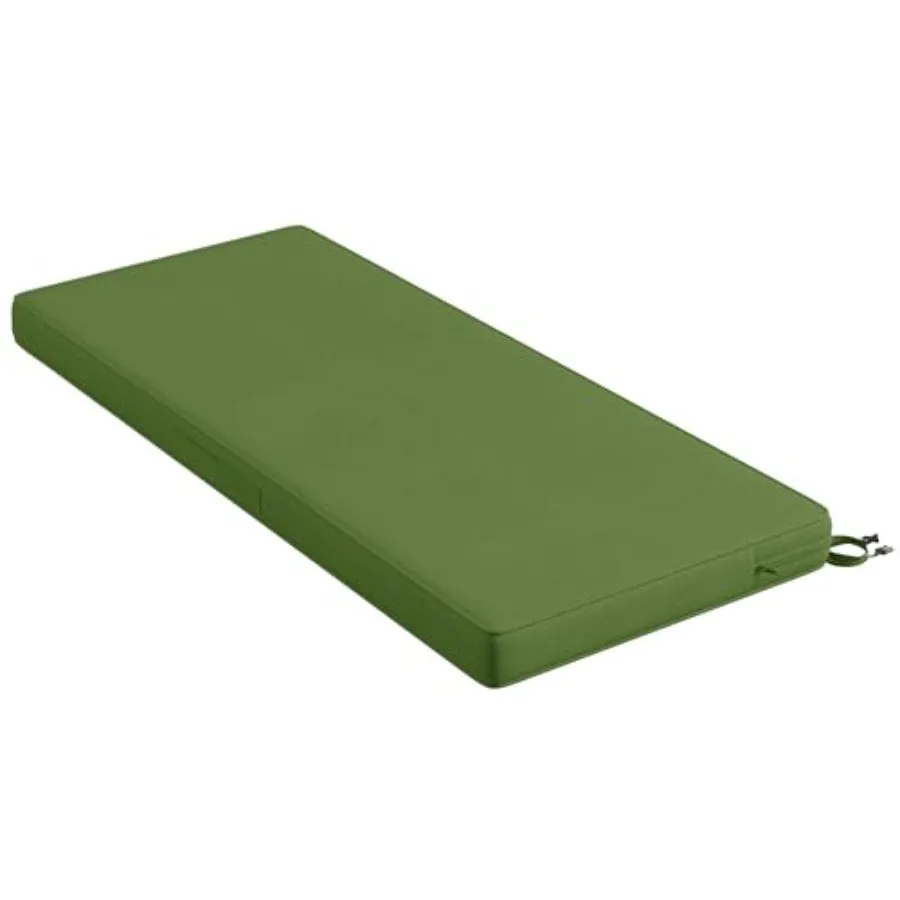

Outdoor Bench Cushion 42 inch Double Waterproof Patio Furniture Cushions Replacement for Swing Porch Couch 42x18x3'' Green