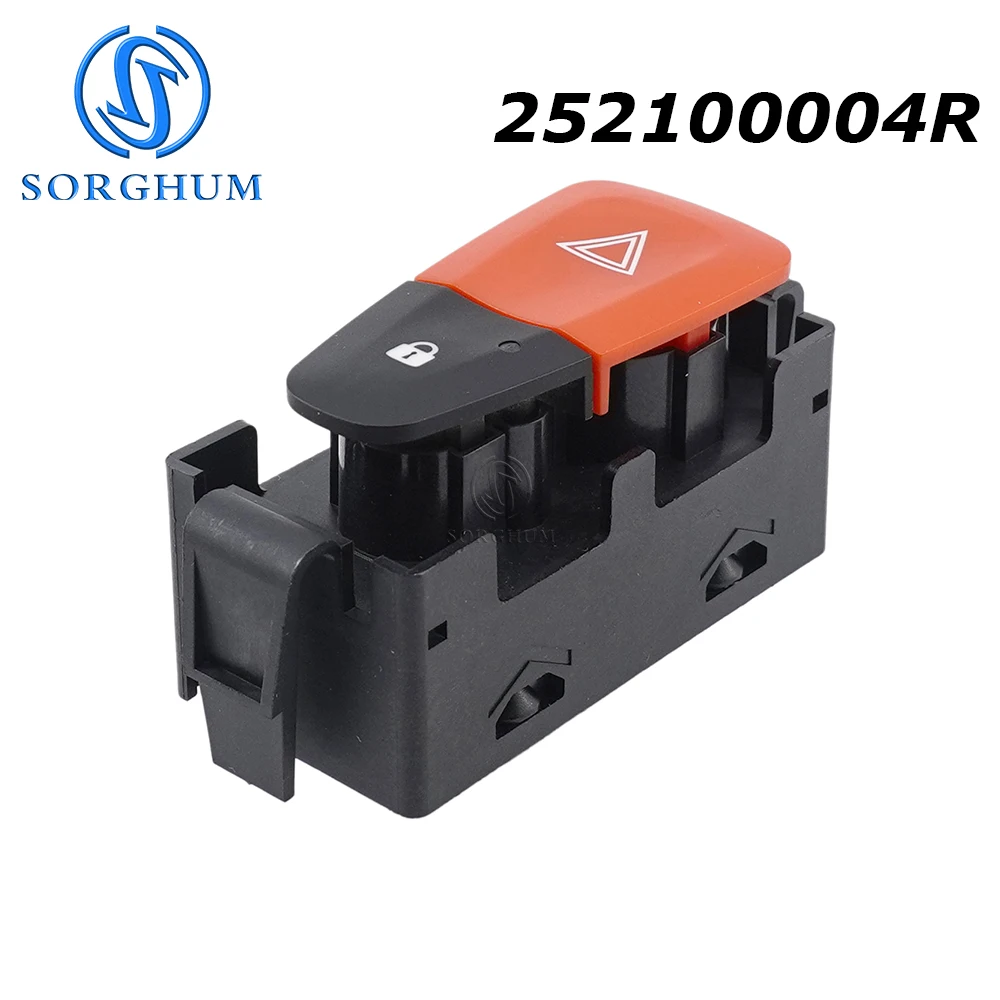 

SORGHUM 252100004R Car For Renault Grandtour Megane Scenic III 2008-2018 Emergency Hazard Warning Flash Light Button Switch