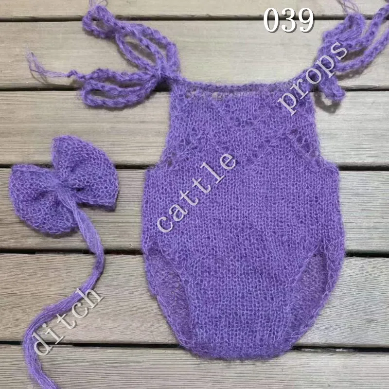 Newborn Photography Props Pants Baby Clothing Hand-Knitted Mohair Rompers