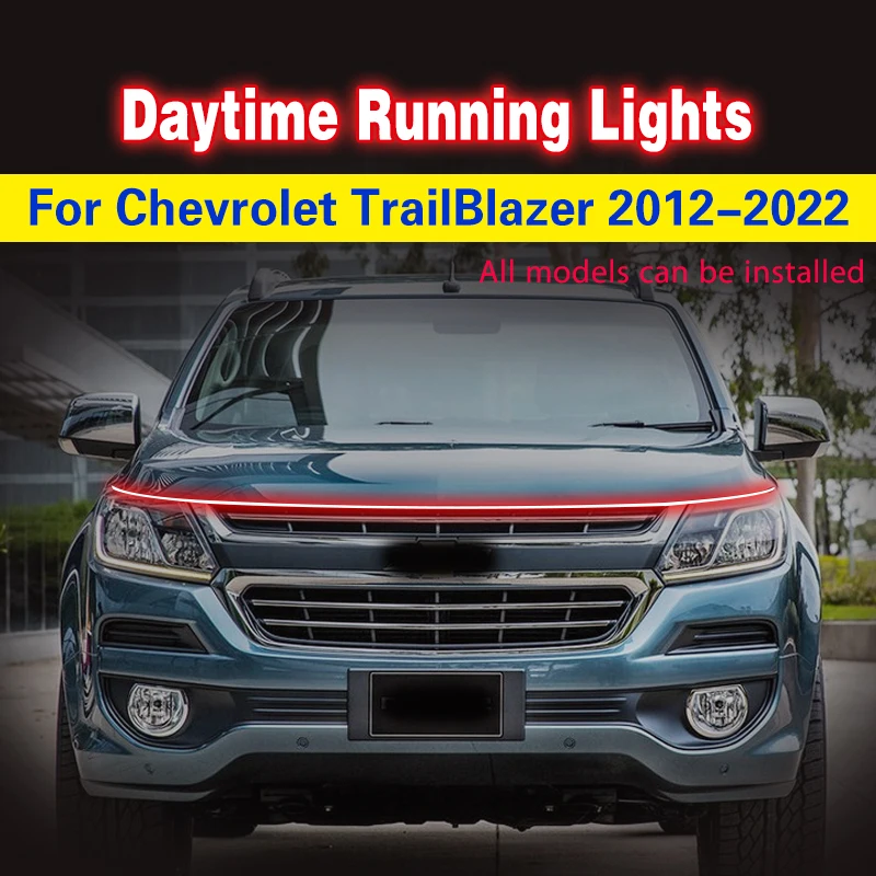 1Pcs For Chevrolet TrailBlazer 2012-2022 LED DRL 12v Daytime Running Light Fog Lamp Decorative Atmosphere Lamps Ambient Lights