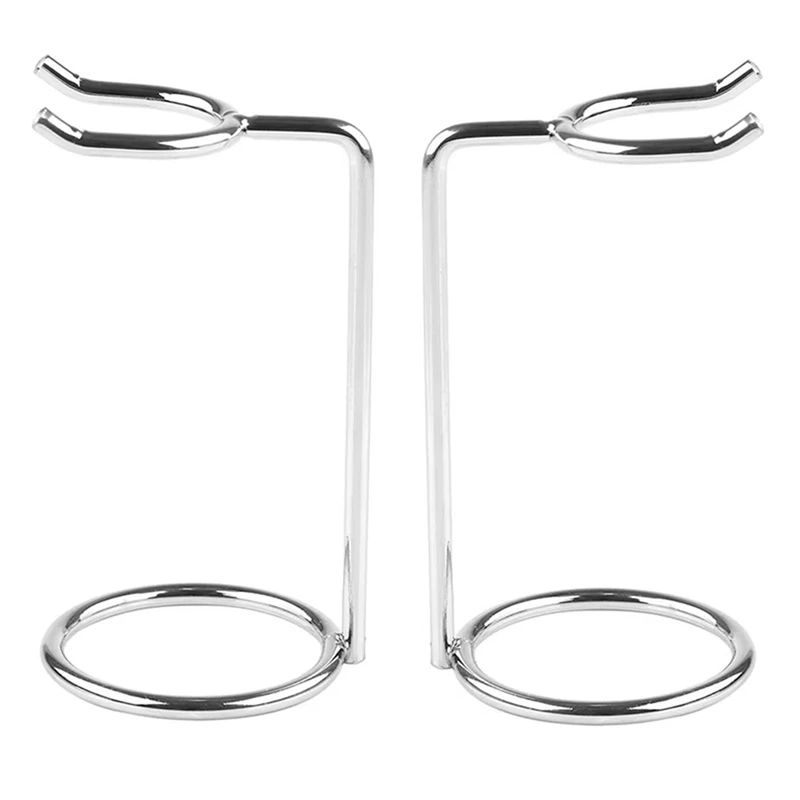 ABKP-Men Metal Art Shaving Brush Stand Razor Base Chromed Silver Shaving Razor Beard Clean Shaver Kit Cartridge Easy Carry