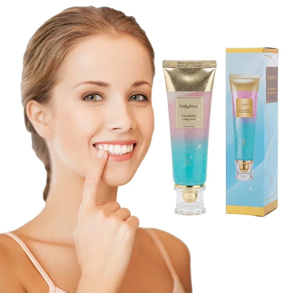 100G Niacinamide Whitening Toothpaste Brilliant Smile Niacinamide Toothpaste Remove Tooth Stains for Healthier and Whiter Teeth