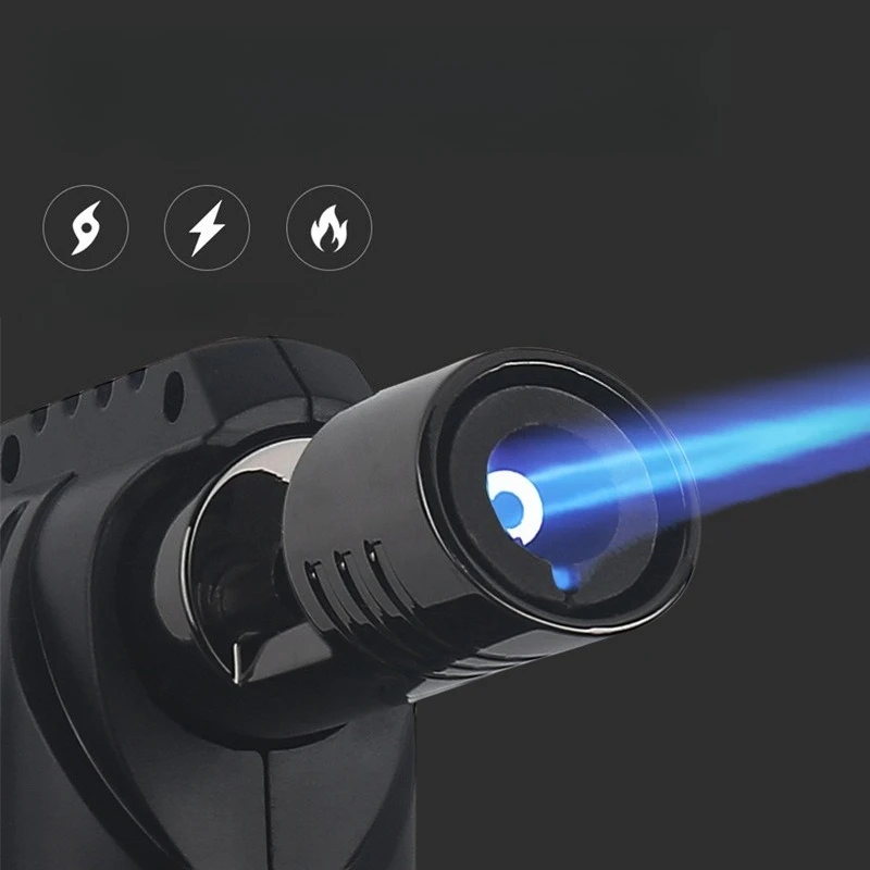 HONEST – pistolet de soudage extérieur en métal, briquet coupe-vent gonflable multifonctionnel pour Barbecue, Turbine de cuisine, torche, allume-cigare