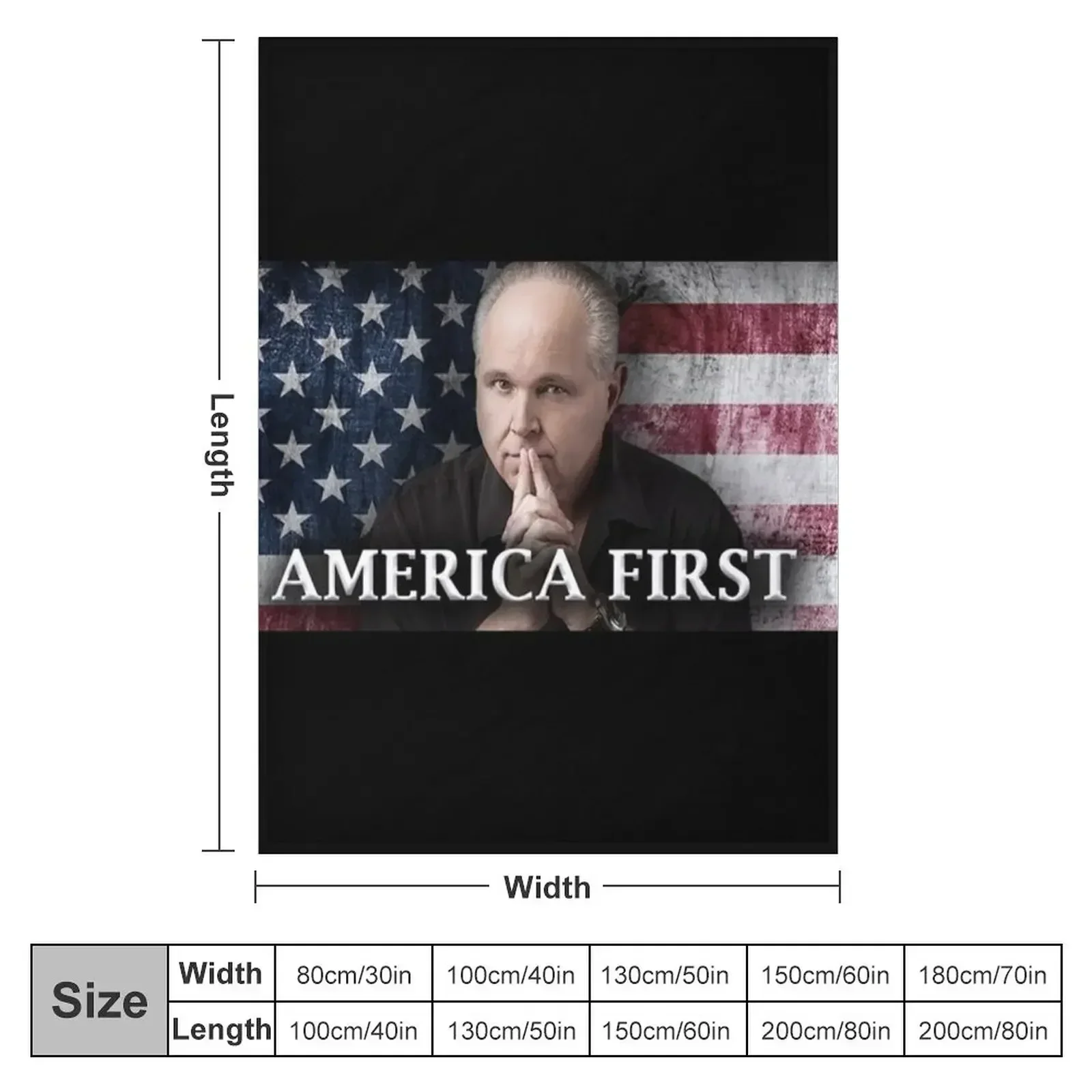 design-rush limbaugh Throw Blanket for winter Warm Single Bed linens Blankets