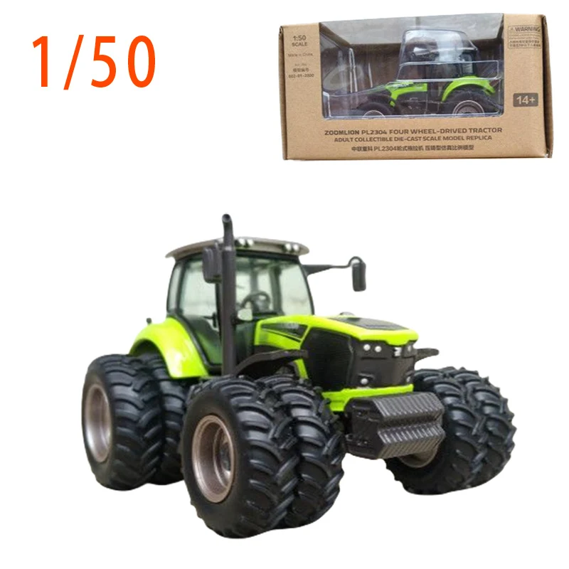 Diecast Model Car 1/50 Wheeled Tractor Car ModeI Static Display Engineering Vehicle Model Toys for Boys