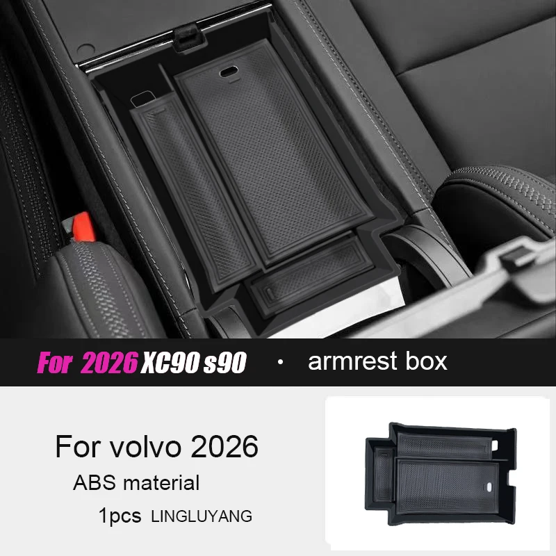 Für Volvo XC90 S90 2026 Auto-Armlehnenbox Aufbewahrungsbox Auto-Innenausstattung