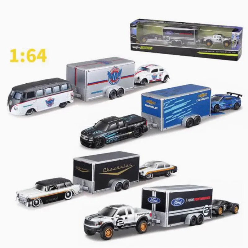 

1:64 масштаб инженерный транспортный прицеп, набор, имитация сплава, игрушечная модель автомобиля, подарочное украшение, классическая коллекция