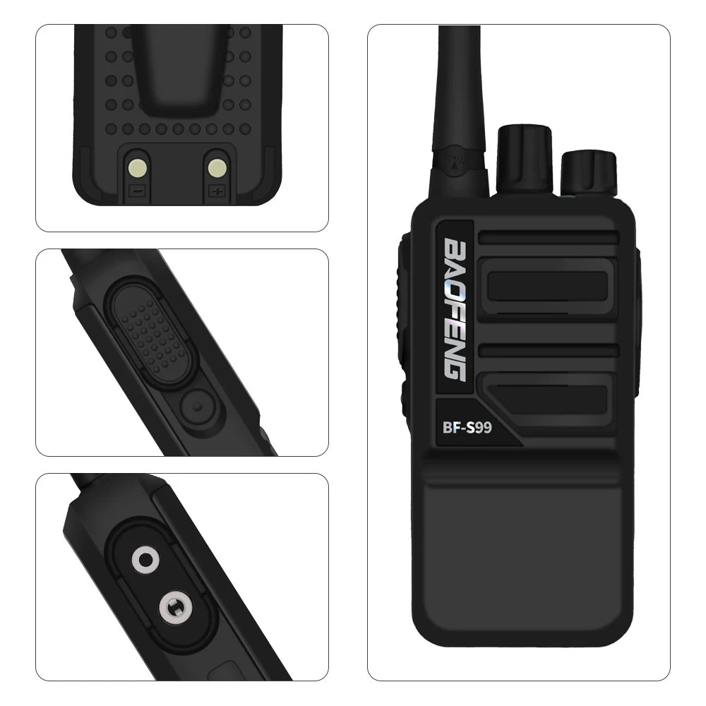 Baofeng BF-S99 Walkie Talkie 8W 4800mAh Li-on Battery Powerful  Long Range Portable Two Way Ham Radio Update BF-888S Intercom