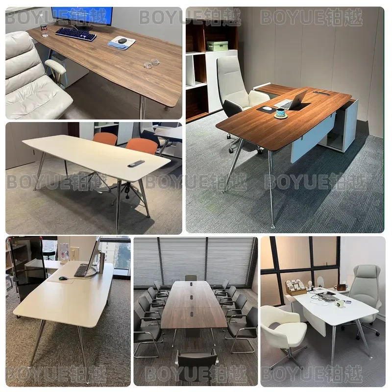 for Boss Desk Supervisor Manager Desk Single Office Desk and Chair Combination Chairperson President
