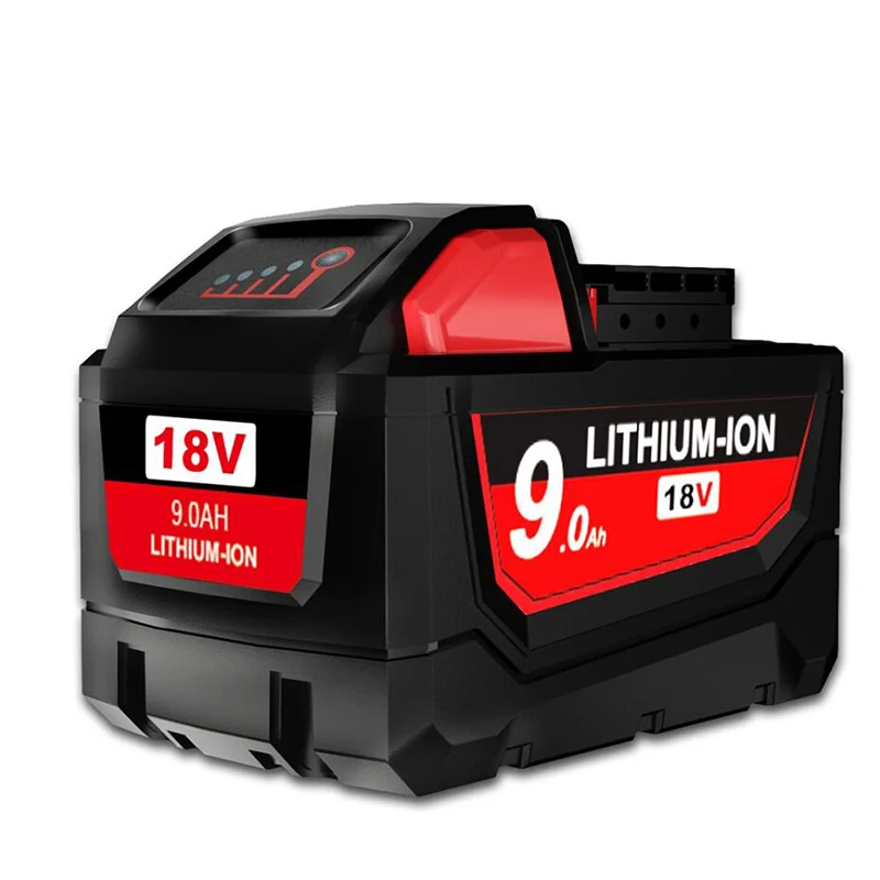 Batería Para herramienta eléctrica Milwaukee M18, 9000mAh, 18V, 48-11-1815, 48-11-1850, 2604-22, 2604-20, 2708-22