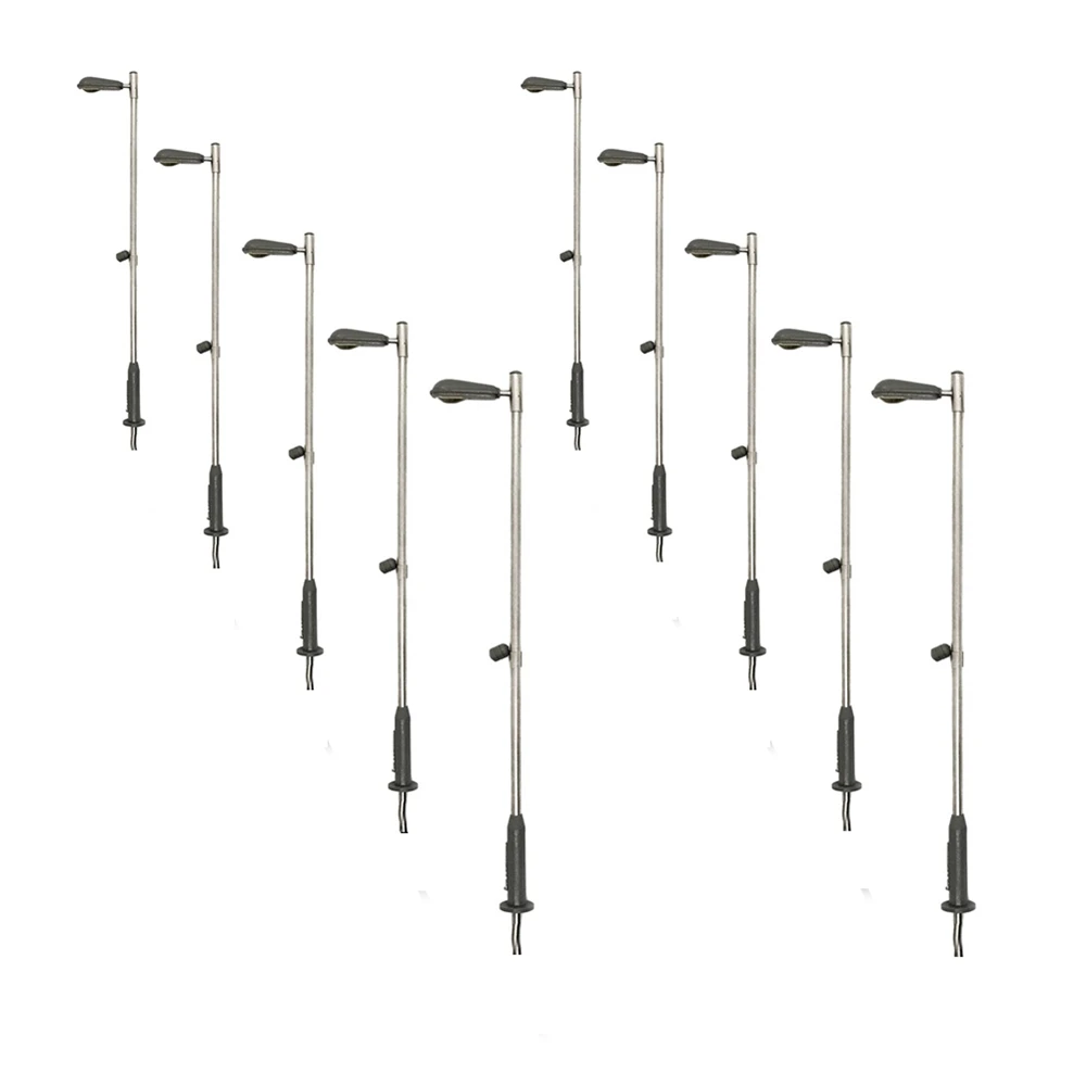 10개 모델 철도 10cm 램프 따뜻한 흰색 가로등 LED 램프 단일 헤드 따뜻한 흰색/흰색 램프 가로등