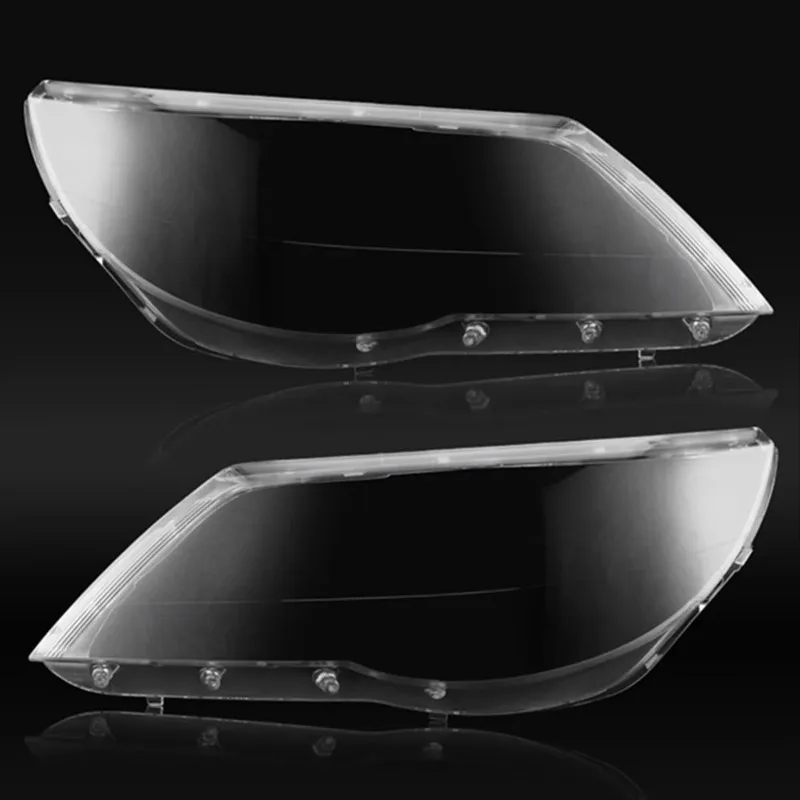 ل VW Tiguan 2009-2012 الجانب الأيسر سيارة غطاء المصباح شفاف عاكس الضوء قذيفة عدسة سيارة العلوي الظل #1