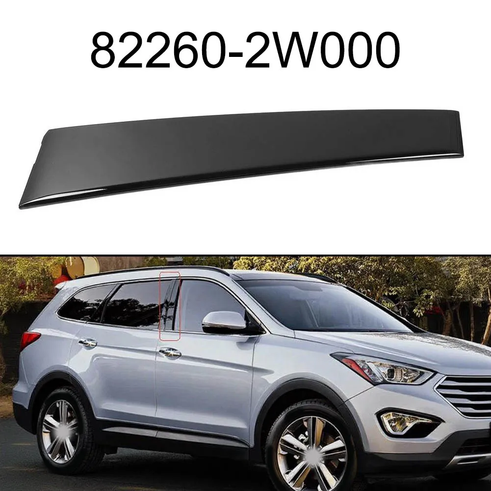

Right Door Frame Trim Panel for B-pillar on For Hyundai Santa Fe 2013 to 2018 82260-2W000 ABS Black Trim Cover