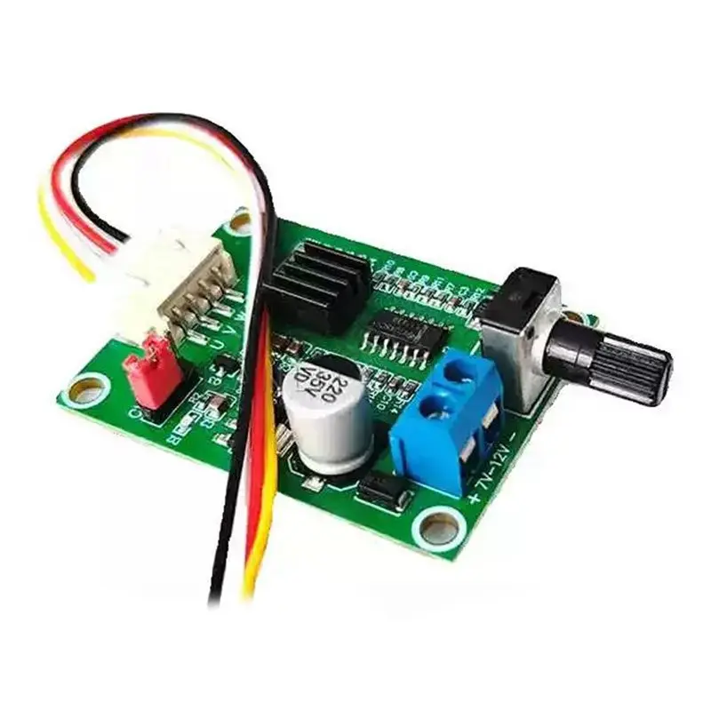 【CYBER MONDAY】DC 7-12V Brushless Motor Driver Speed Controller Module,With Voltage Current Overload Protection(1PCS), For DIY Fa