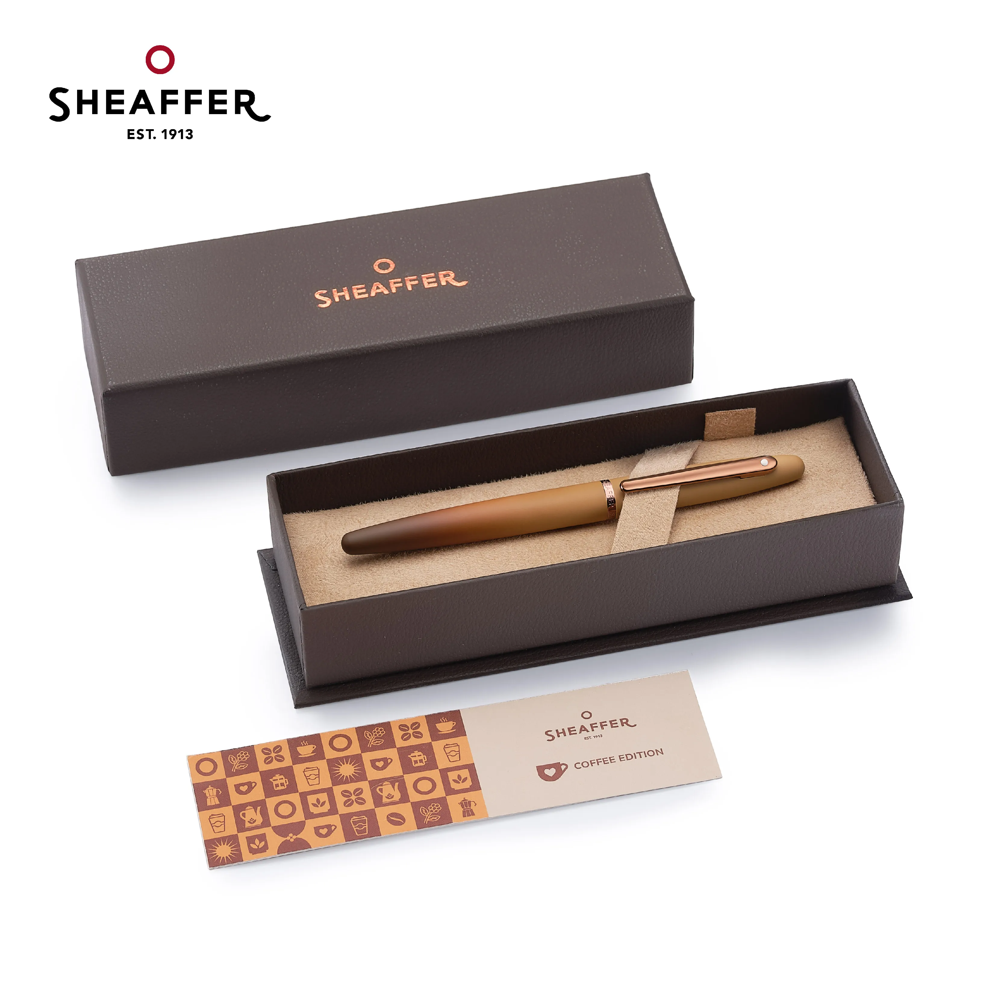 Imagem -05 - Sheaffer-coffee Gradient Color Fountain Pen Signature Ball Pen Presente para Escrita Comercial Edição Limitada Série 100 2024