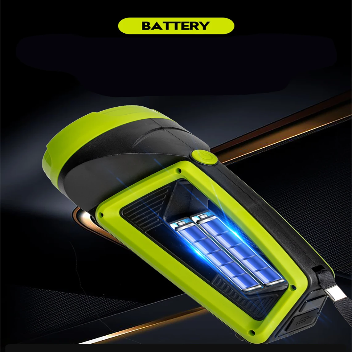 Powerful LED Flashlight Super Bright Portable COB Handlamp Waterproof Outdoor Camping Searchlight Rechargeable Handheld Torch