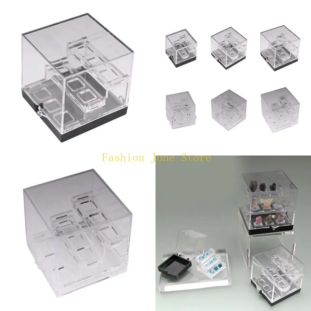 

N5KA Прочная витрина из акрилового камня для демонстрации минералов в различных условиях