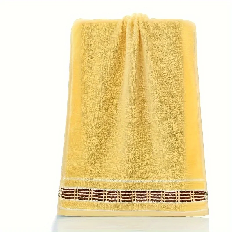 3pcs Towel, Thickened Soft Absorbent Skin-friendly Household Towel For Adult Couple Kids