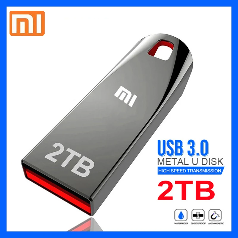 

Xiaomi 2TB Metal Usb 3.0 Flash Drives High Speed Pendrive 1TB 512GB Usb Drive Portable SSD Memoria Usb Flash Disk TYPE-C Adapter