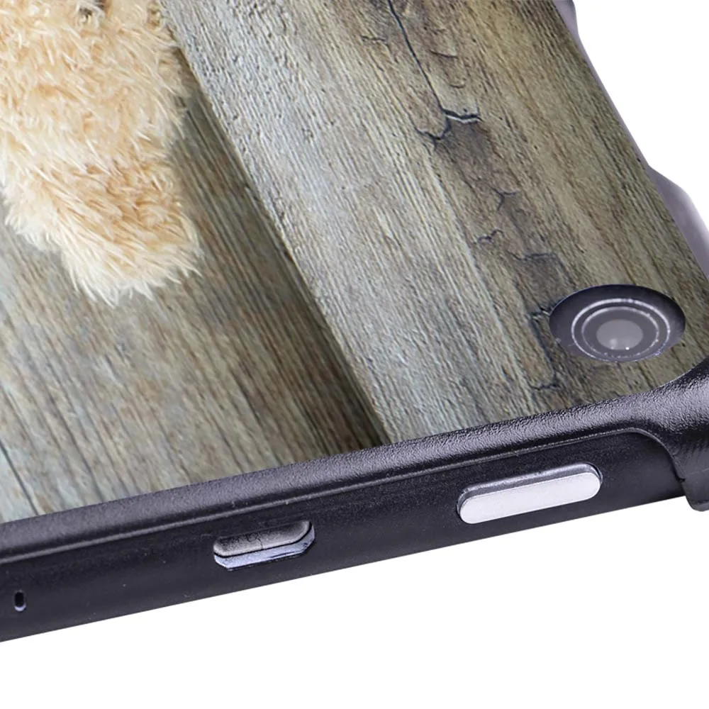 Wood Grain Hard Shell Case Cover for Amazon Fire 7 /Fire HD 8 / Fire HD 10 Tablet Plastic Anti-Dust Protective Shell