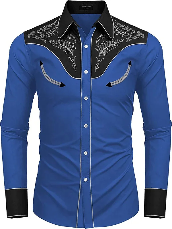 เสื้อยืดแขนยาวลายทางลำลองสำหรับผู้ชาย ระบายอากาศได้ดี สบาย ผลิตจากเส้นใยโพลีเอสเตอร์ ปิดด้วยกระดุมที่ปก ทรงปกติ