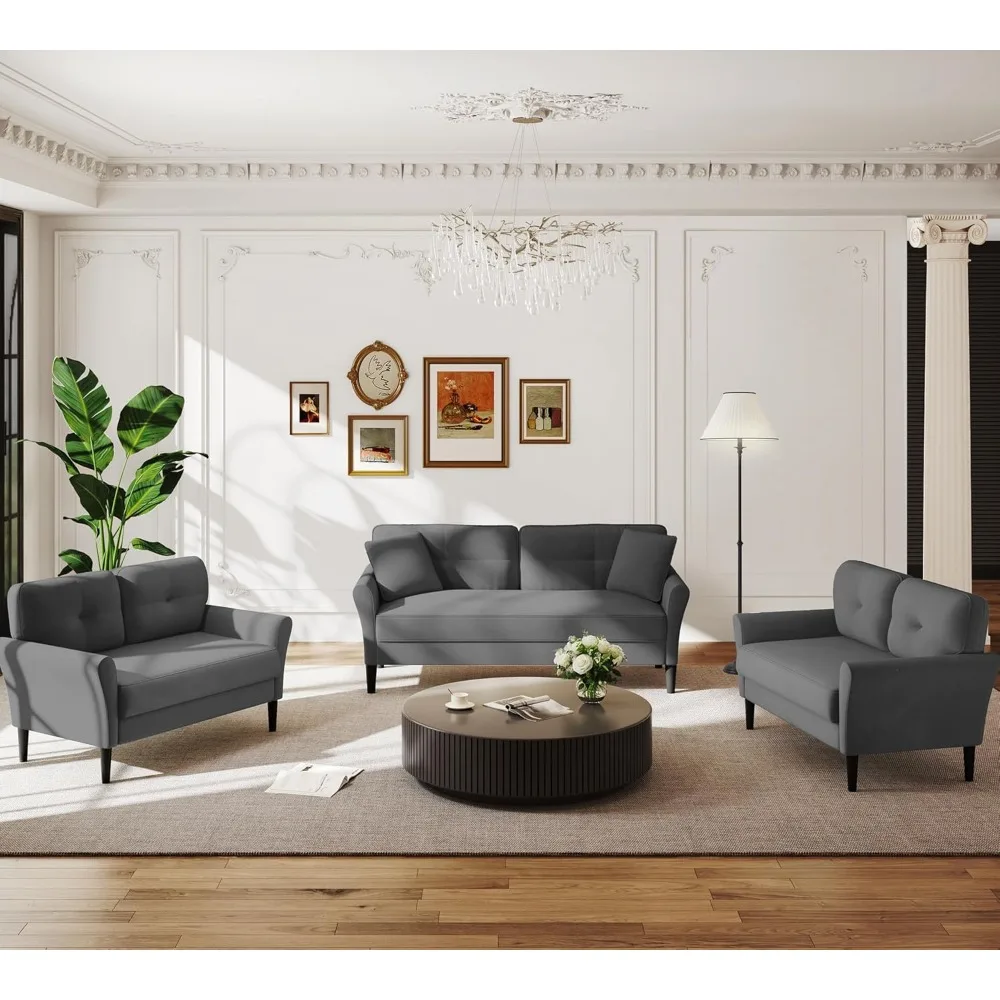 أريكة مخملية مدمجة بمقعدين، 48 مقعدًا عميقًا، أريكة مريحة لغرفة النوم، 21 مقعدًا، خيارات جلوس مريحة