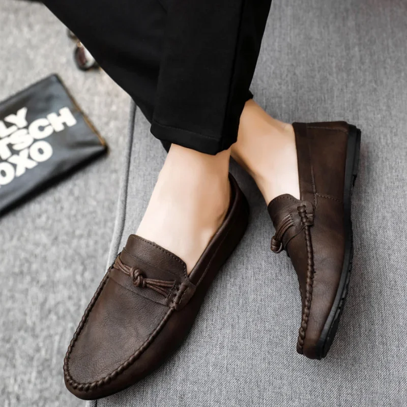 Men\'s Shoes 2024 Mens Moccasins Comfortable Slip-on Driving Shoes Fashion Men Casual Shoes Summer Versatile Zapatos Para Hombres