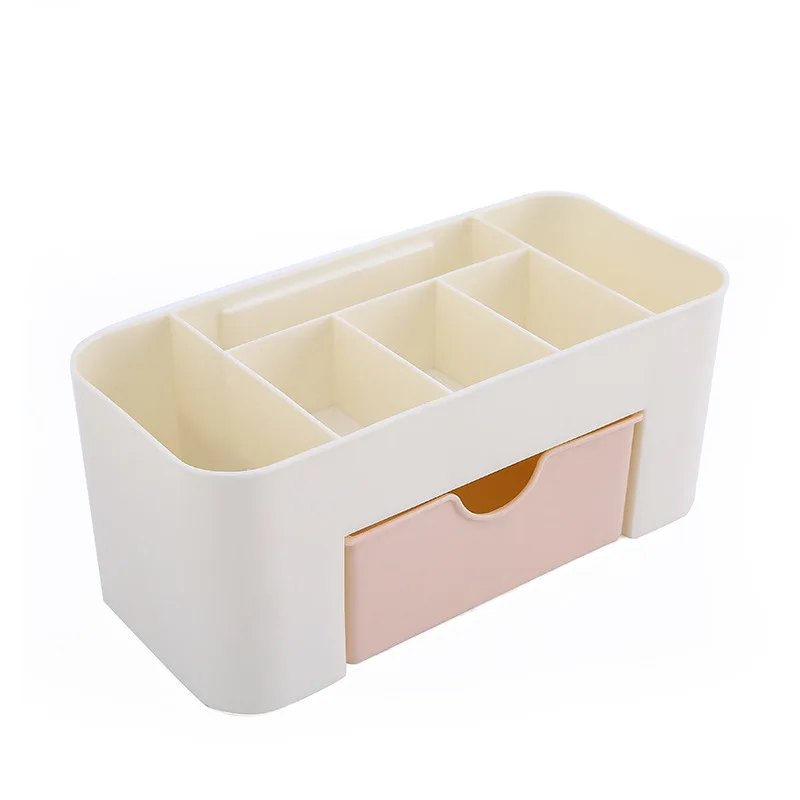 Multifunctional desktop drawer organizer-colorful makeup storage box for home