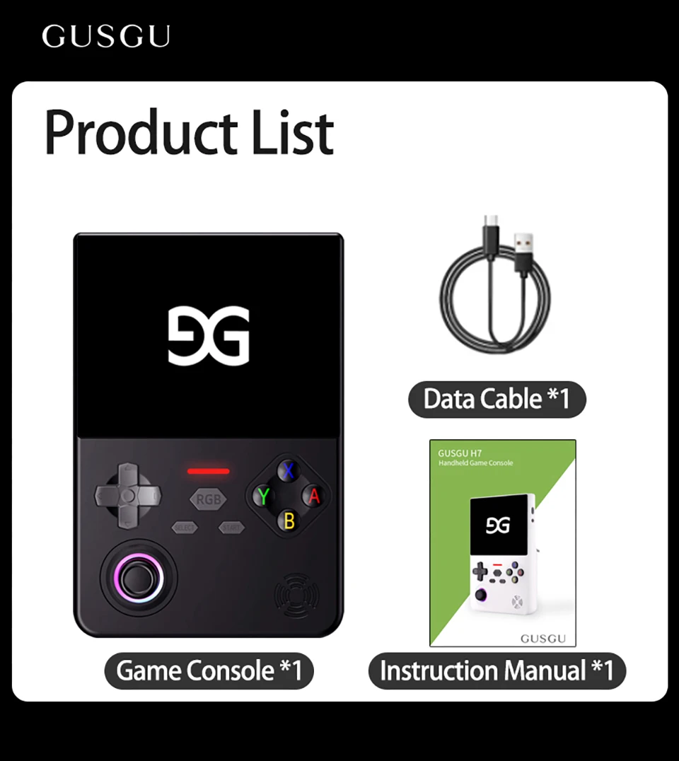 GUSGU H7 Open-Source Retro-Spielkonsole 4,5" IPS Tragbarer Linux-Handheld-Spieler Bestes Gaming-Geburtstags- und Festgeschenk 4000mAh – Detail 11