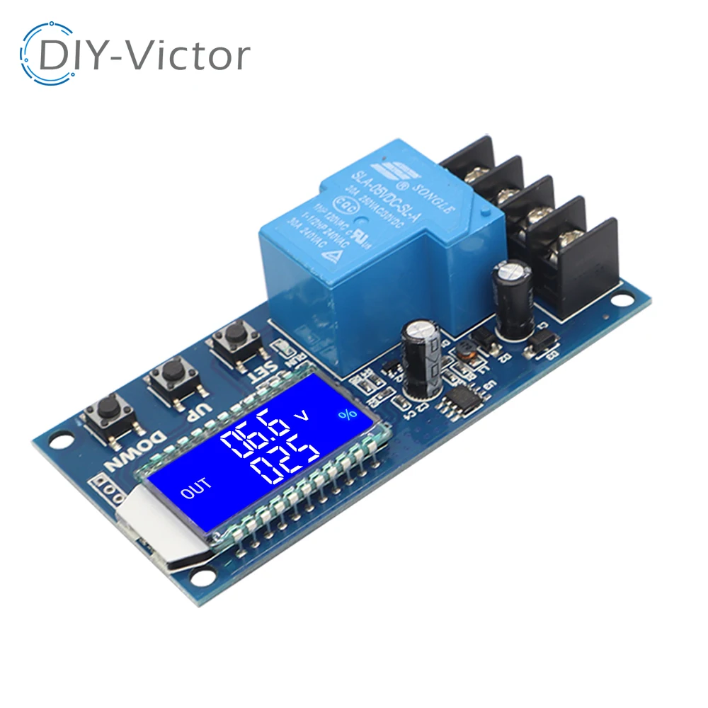 6-60v 30A Lithium Battery Charge Control Module Controller Protection Board with Overcharge Protection Switch XY-L30A