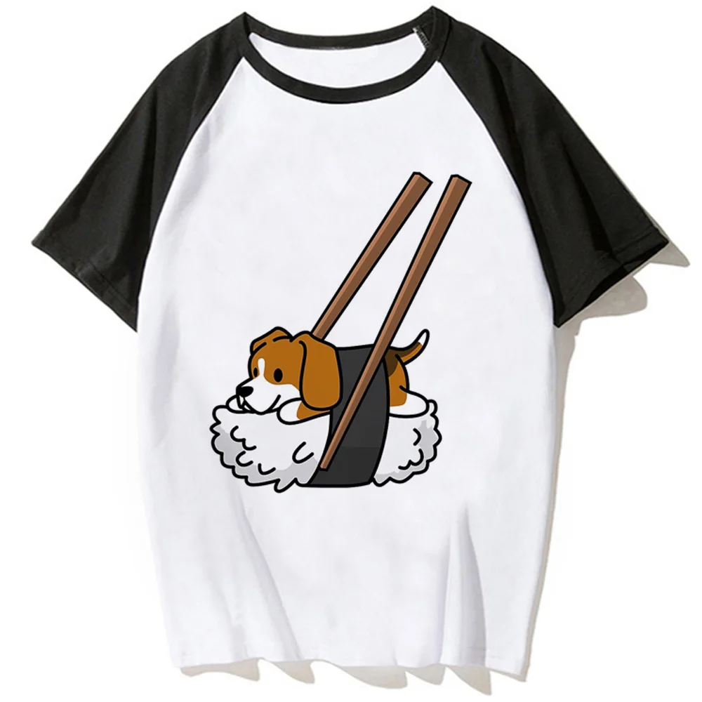 Beagle top women manga streetwear tshirt girl streetwear clothes