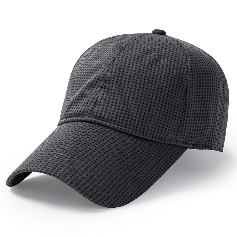 

Summer Baseball Cap with Extended Brim & Mesh - Hat for Large Head, shield, Face Slimming, Breathable Outdoor Visor