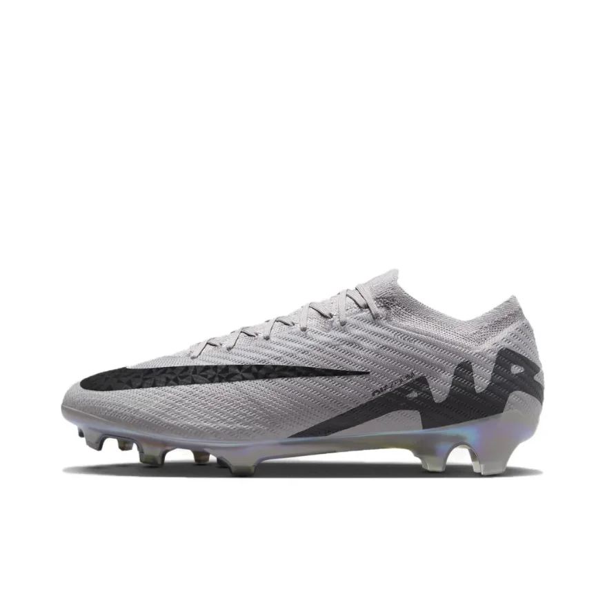 NIKE Mercurial Vapor 15 Elite FG Men's Soccer Shoes Anti-skid Abrasion Resistant Hard Turf Grey Colorway